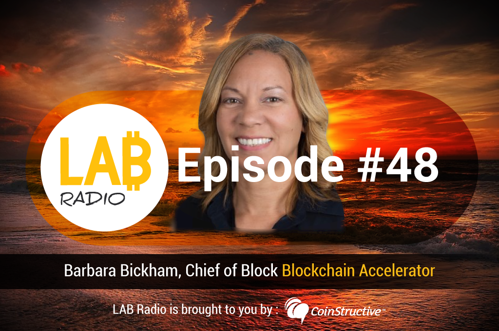 Header image of Barbara Bickham CTO of Trailyn Ventures and Chief of Block at Blockchain Accelerator