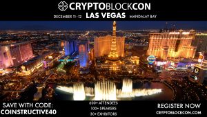 CryptoBlockCon 2018 - Las Vegas Header image for CoinStructive